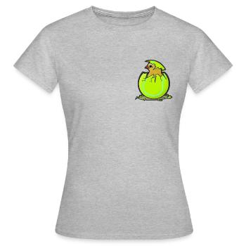 Tennis Chick Hatching - Women's T-Shirt - heather grey - Front - AI Model Female 172 dark (172cm)