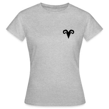 GOAT aesthetics - Women's T-Shirt - heather grey - Front - AI Model Female 172 dark (172cm)