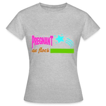 Mère Enceinte Bébé Nourrisson T-shirt Maman - T-shirt Femme - gris chiné - Devant - AI Model Female 172 dark (172cm)