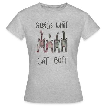 Drôles de chats - T-shirt Femme - gris chiné - Devant - AI Model Female 172 dark (172cm)
