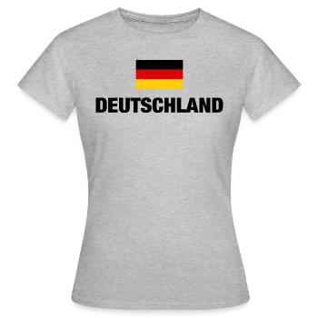 Germany German Flag German Flag Gift - Women's T-Shirt - heather grey - Front - AI Model Female 172 dark (172cm)