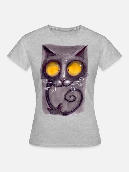 Serien-Cat 13 - Frauen T-Shirt - Grau meliert
