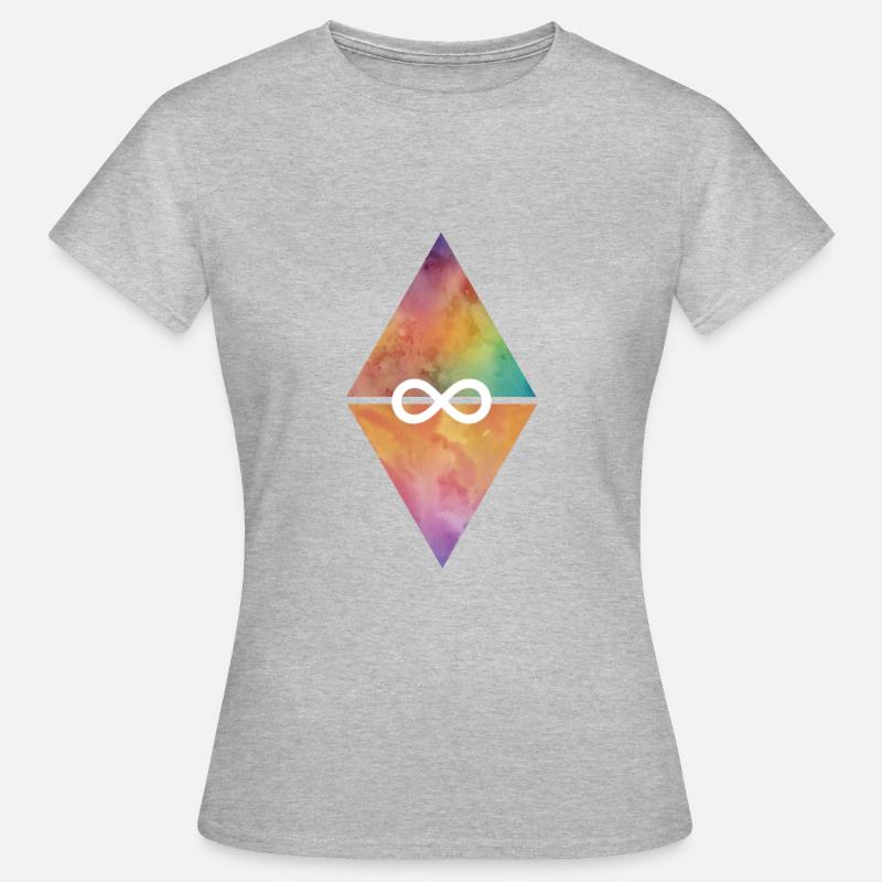 Triangle infinity - Women's T-Shirt - heather grey