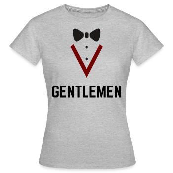 Gentleman - Frauen T-Shirt - Grau meliert - Vorne - AI Model Female 172 dark (172cm)