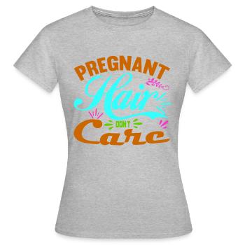 Mère Enceinte Bébé Nourrisson T-shirt Maman - T-shirt Femme - gris chiné - Devant - AI Model Female 172 dark (172cm)