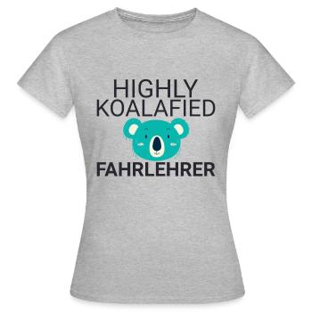 Instructeur de conduite Koalafied auto-école - T-shirt Femme - gris chiné - Devant - AI Model Female 172 dark (172cm)