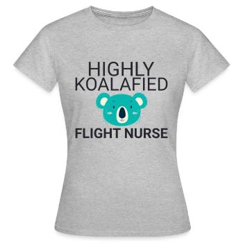 Infirmière de vol Koalafied Air Rescue - T-shirt Femme - gris chiné - Devant - AI Model Female 172 dark (172cm)