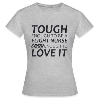 Infirmière de vol Crazy Air Rescue - T-shirt Femme - gris chiné - Devant - AI Model Female 172 dark (172cm)
