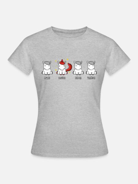 Sanitäter - das Einhorn der Berufswelt - Frauen T-Shirt - Grau meliert