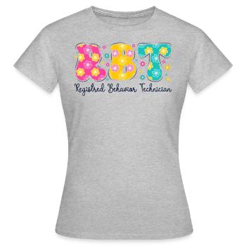 Zertifizierter Verhaltenstechniker - Frauen T-Shirt - Grau meliert - Vorne - AI Model Female 172 dark (172cm)