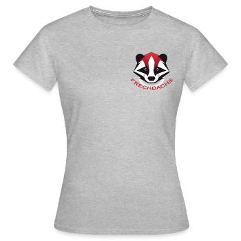 Frechdachs - Frauen T-Shirt - Grau meliert - Vorne - AI Model Female 172 dark (172cm)