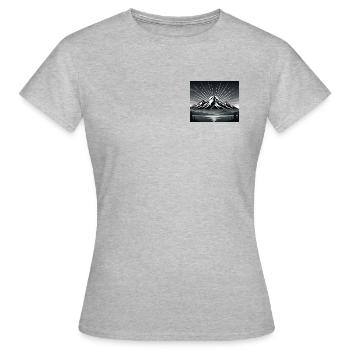 Mountains - Women's T-Shirt - heather grey - Front - AI Model Female 172 dark (172cm)