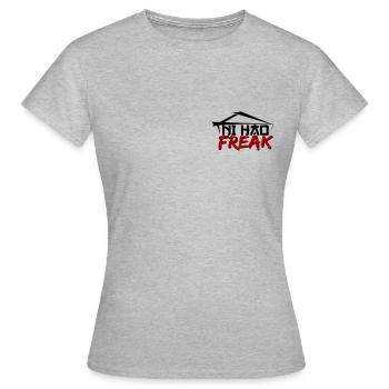 Ni Hao Freak - T-shirt Femme - gris chiné - Devant - AI Model Female 172 dark (172cm)