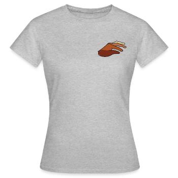 Humanity - Women's T-Shirt - heather grey - Front - AI Model Female 172 dark (172cm)