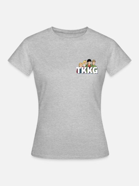 TKKG Logo Mit Der Bande - Frauen T-Shirt - Grau meliert
