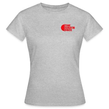 The South Face - T-shirt Femme - gris chiné - Devant - AI Model Female 172 dark (172cm)