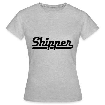 Skipper - Frauen T-Shirt - Grau meliert - Vorne - AI Model Female 172 dark (172cm)