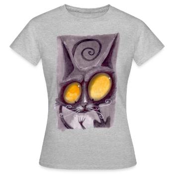 Serial Cat - Women's T-Shirt - heather grey - Front - AI Model Female 172 dark (172cm)
