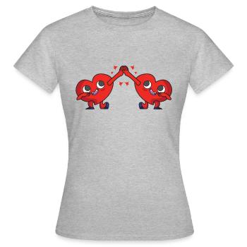 bande dessinée - T-shirt Femme - gris chiné - Devant - AI Model Female 172 dark (172cm)