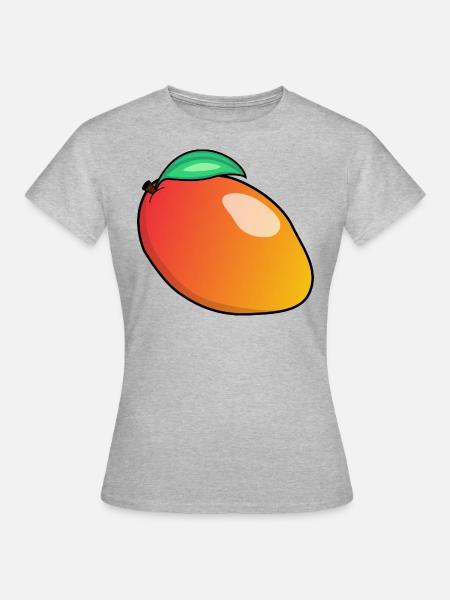 Früchte Crew | Früchte Team | Mango - Frauen T-Shirt - Grau meliert