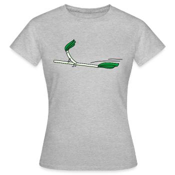 by starting - Women's T-Shirt - heather grey - Front - AI Model Female 172 dark (172cm)