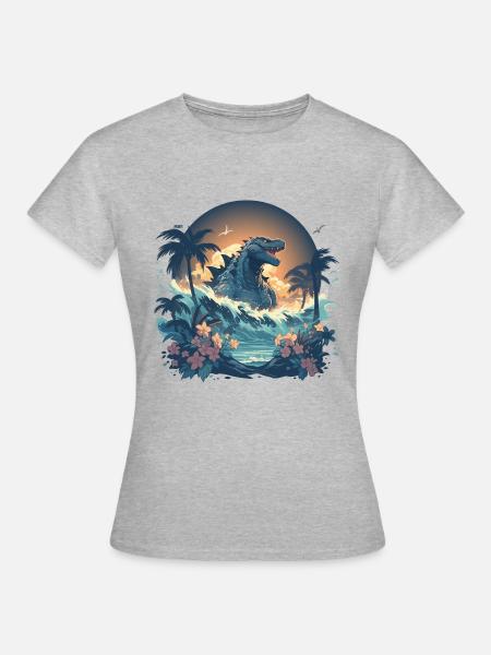 Godzi - Frauen T-Shirt - Grau meliert