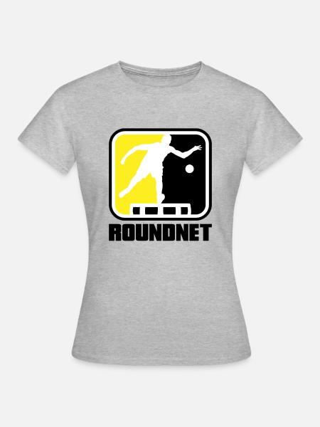 Roundnet Spike Ball Spikeball Fun - Frauen T-Shirt - Grau meliert
