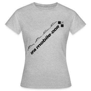 Wartburg - IFA mobile DDR - Série - T-shirt Femme - gris chiné - Devant - AI Model Female 172 dark (172cm)