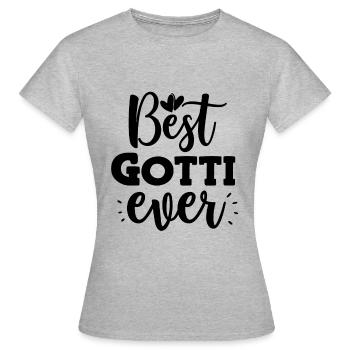 Meilleur Gotti au monde Suisse Marraine Marraine - T-shirt Femme - gris chiné - Devant - AI Model Female 172 dark (172cm)