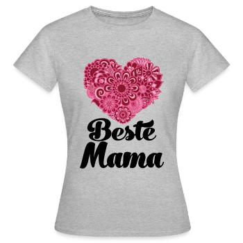 Beste Mami Schweiz beste Mama Muttertag - Frauen T-Shirt - Grau meliert - Vorne - AI Model Female 172 dark (172cm)