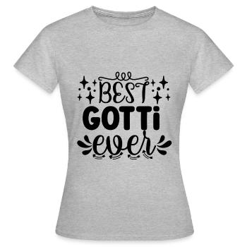 Bestes Gotti der Welt Taufgotti Firmgotti - Frauen T-Shirt - Grau meliert - Vorne - AI Model Female 172 dark (172cm)