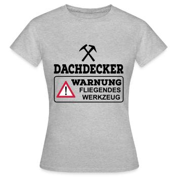 Couvreurs - T-shirt Femme - gris chiné - Devant - AI Model Female 172 dark (172cm)