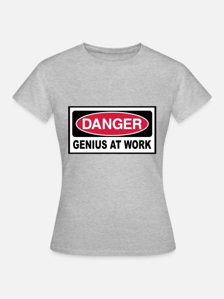 Genie - Frauen T-Shirt - Grau meliert