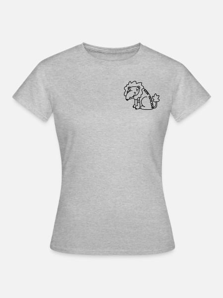 Anti-Zoo Kein Sehlöwe - Frauen T-Shirt - Grau meliert