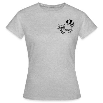 Anti-Zoo Saubär - Frauen T-Shirt - Grau meliert - Vorne - AI Model Female 172 dark (172cm)