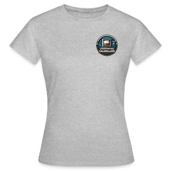 8-bits Computer Small Logo - Women's T-Shirt - heather grey - Front - AI Model Female 172 dark (172cm)