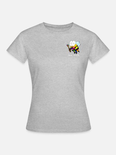 bee malt - Frauen T-Shirt - Grau meliert