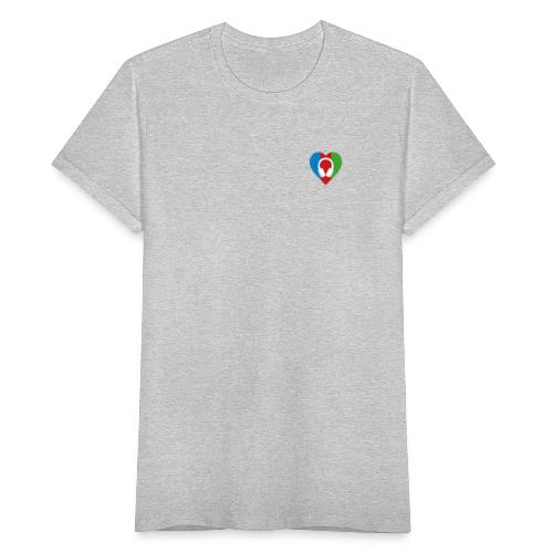 Silent Disco Love RGB | Headphone White - Frauen T-Shirt