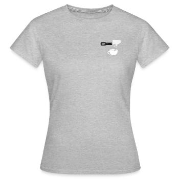 Portafilter. - T-shirt Femme - gris chiné - Devant - AI Model Female 172 dark (172cm)