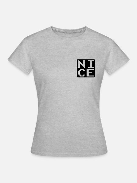 NICE - Frauen T-Shirt - Grau meliert