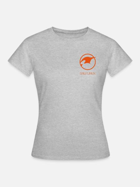 Linux GNU Lovers - Women's T-Shirt - heather grey