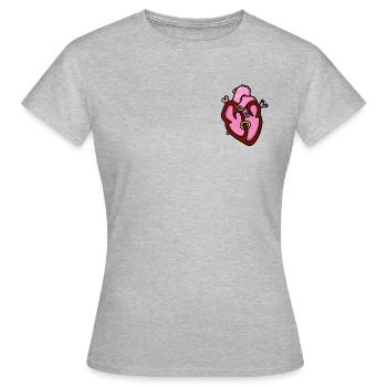 KERN 2 - Frauen T-Shirt - Grau meliert - Vorne - AI Model Female 172 dark (172cm)