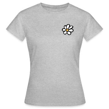Pâquerette - T-shirt Femme - gris chiné - Devant - AI Model Female 172 dark (172cm)