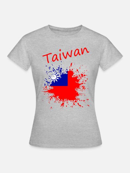 Taiwan - Frauen T-Shirt - Grau meliert