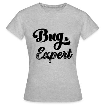 Bug Expert Bugs Gamer Computer Scientist Programming - T-shirt Femme - gris chiné - Devant - AI Model Female 172 dark (172cm)