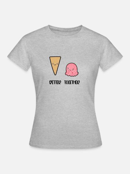 Better Together - Frauen T-Shirt - Grau meliert