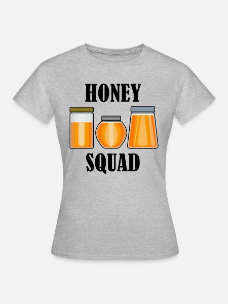 Honey Squad Wildbienen Imker - Frauen T-Shirt - Grau meliert