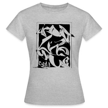 Je n'aime pas ton style - T-shirt Femme - gris chiné - Devant - AI Model Female 172 dark (172cm)