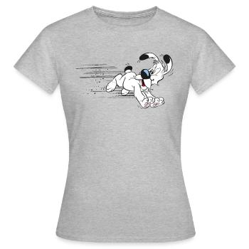 Asterix - Dogmatix on the Run - Women's T-Shirt - heather grey - Front - AI Model Female 172 dark (172cm)