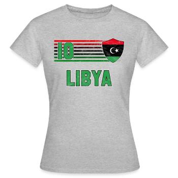 Libya Football Team - Women's T-Shirt - heather grey - Front - AI Model Female 172 dark (172cm)
